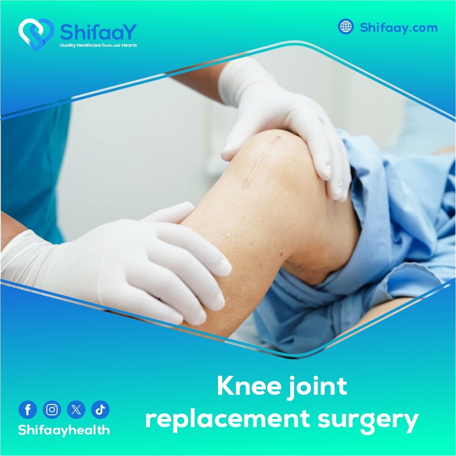 Knee joint replacement surgery