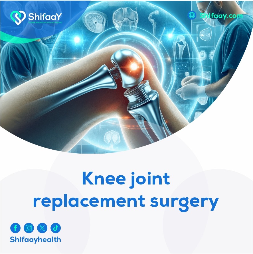 Knee joint replacement surgery